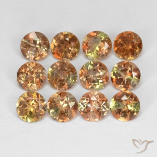 3.23 ctw Multicolor Andalusite Stones, Natural Andalusite in Round Facet Shape for Sale