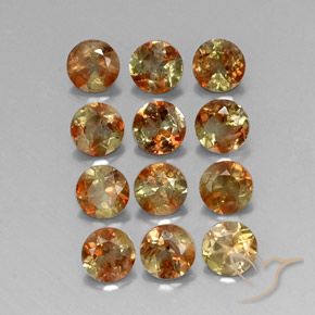 3.06 ctw Multicolor Andalusite Stones, Natural Andalusite in Round Facet Shape for Sale