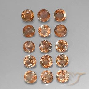 3.43 ctw Multicolor Andalusite Stones, Natural Andalusite in Round Facet Shape for Sale