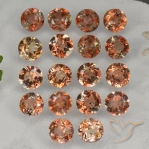 4.23 ctw Multicolor Andalusite Stones, Natural Andalusite in Round Facet Shape for Sale