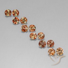 3.21 ctw Multicolor Andalusite Stones, Natural Andalusite in Round Facet Shape for Sale