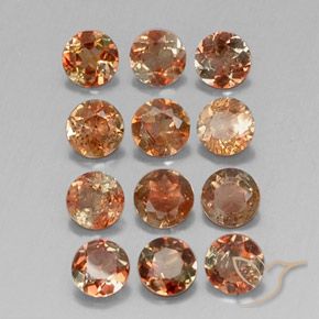 2.84 ctw Multicolor Andalusite Stones, Natural Andalusite in Round Facet Shape for Sale