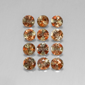 2.84 ct Multicolor Andalusite Gemstone, Andalusite Gem in Round Facet Shape for Sale.