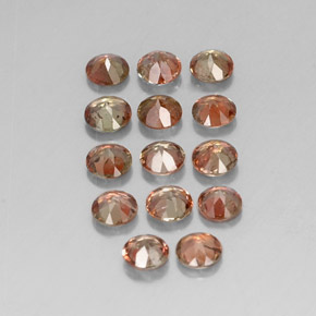 Andalusite Gemstone in 3.8 mm Size for Sale, Andalusite Stone in Brown Orange Color
