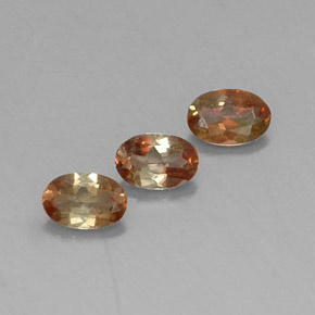 1.05 ct Orange Andalusite Gemstone, Andalusite Gem in Oval Facet Shape for Sale.