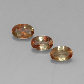 1.05 ct Orange Andalusite Stone, Natural Andalusite in Oval Facet Shape for Sale