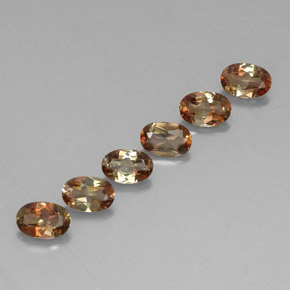 2.65 ctw Multicolor Andalusite Gemstones, Andalusite Gems in Oval Facet Shape for Sale.