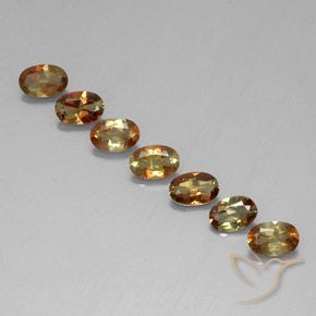 2.82 ctw Multicolor Andalusite Stones, Natural Andalusite in Oval Facet Shape for Sale