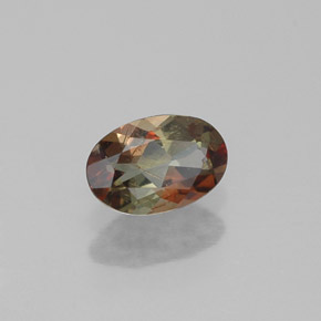 0.36 ct Multicolor Andalusite Stone, Natural Andalusite in Oval Facet Shape for Sale