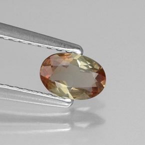 0.32 ct Multicolor Andalusite Stone, Natural Andalusite in Oval Facet Shape for Sale