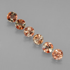 1.15 ct Multicolor Andalusite Gemstone, Andalusite Gem in Round Facet Shape for Sale.