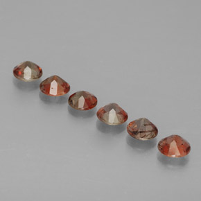 Andalusite Gemstone in 4 mm (calibrated) Size for Sale, Andalusite Stone in Brown Orange Color