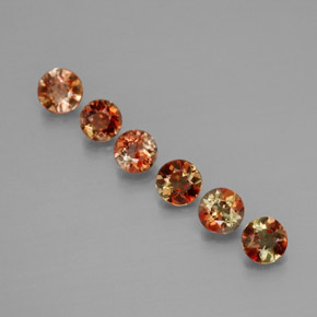 0.96 ct Multicolor Andalusite Gemstone, Andalusite Gem in Round Facet Shape for Sale.
