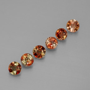 0.96 ct Multicolor Andalusite Stone, Natural Andalusite in Round Facet Shape for Sale