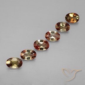 1.84 ctw Multicolor Andalusite Stones, Natural Andalusite in Oval Facet Shape for Sale