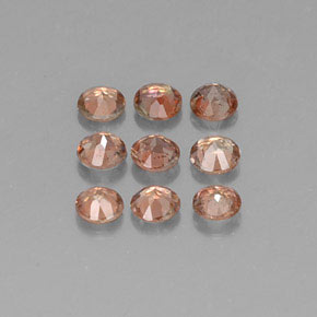Andalusite Gemstone in 3.5 mm (calibrated) Size for Sale, Andalusite Stone in Brown Orange Color