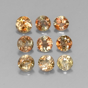 1.21 ct Orange Andalusite Stone, Natural Andalusite in Round Facet Shape for Sale