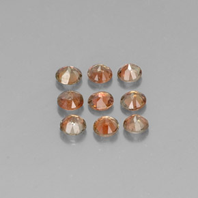 Andalusite Gemstone in 3.3 mm Size for Sale, Andalusite Stone in Brown Orange Color