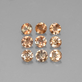 1.50 ct Yellow Andalusite Gemstone, Andalusite Gem in Round Facet Shape for Sale.