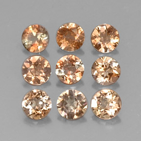 1.50 ct Yellow Andalusite Stone, Natural Andalusite in Round Facet Shape for Sale