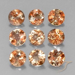 1.88 ctw Multicolor Andalusite Stones, Natural Andalusite in Round Facet Shape for Sale