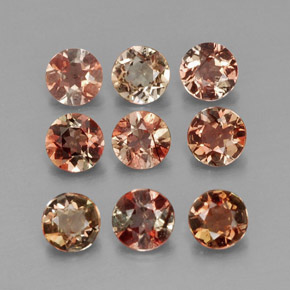 1.43 ctw Multicolor Andalusite Stones, Natural Andalusite in Round Facet Shape for Sale