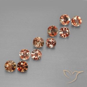 1.96 ctw Multicolor Andalusite Stones, Natural Andalusite in Round Facet Shape for Sale