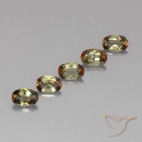 2.42 ctw Multicolor Andalusite Stones, Natural Andalusite in Oval Facet Shape for Sale
