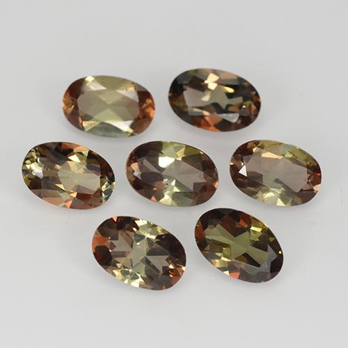 Многоцветный Андалузит Камень - 0.4ct Фасетный Овал (ID: 323577)