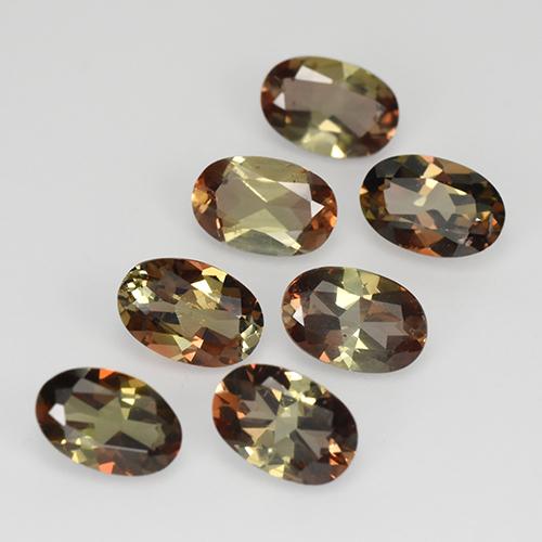3.05 ctw Multicolor Andalusite Stones, Natural Andalusite in Oval Facet Shape for Sale