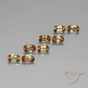 4.21 ctw Multicolor Andalusite Stones, Natural Andalusite in Oval Facet Shape for Sale