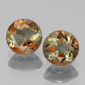 1.07 ct Multicolor Andalusite Gemstone, Andalusite Gem in Round Facet Shape for Sale.