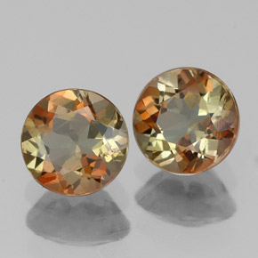 1.07 ct Multicolor Andalusite Stone, Natural Andalusite in Round Facet Shape for Sale