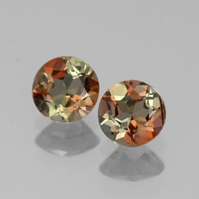 0.89 ct Multicolor Andalusite Gemstone, Andalusite Gem in Round Facet Shape for Sale.
