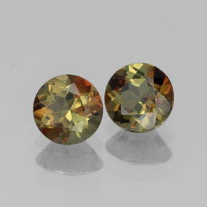 0.92 ct Multicolor Andalusite Stone, Natural Andalusite in Round Facet Shape for Sale