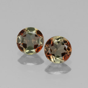 0.79 ct Multicolor Andalusite Gemstone, Andalusite Gem in Round Facet Shape for Sale.