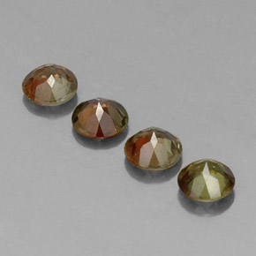 Andalusite Gemstone in 5 mm (calibrated) Size for Sale, Andalusite Stone in Multicolor Color