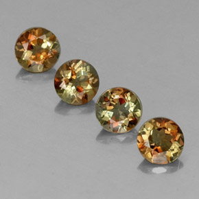 1.96 ct Multicolor Andalusite Gemstone, Andalusite Gem in Round Facet Shape for Sale.