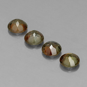 Andalusite Gemstone in 5 mm (calibrated) Size for Sale, Andalusite Stone in Multicolor Color