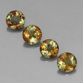 2.01 ct Multicolor Andalusite Gemstone, Andalusite Gem in Round Facet Shape for Sale.