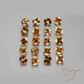 3.66 ctw Multicolor Andalusite Stones, Natural Andalusite in Diamond-Cut Shape for Sale