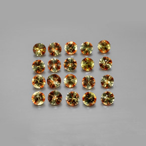 3.38 ctw Multicolor Andalusite Gemstones, Andalusite Gems in Diamond-Cut Shape for Sale.