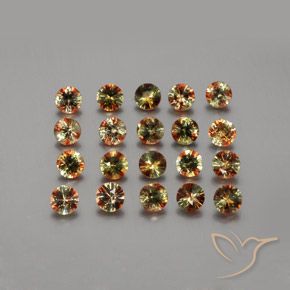 3.79 ctw Multicolor Andalusite Stones, Natural Andalusite in Diamond-Cut Shape for Sale