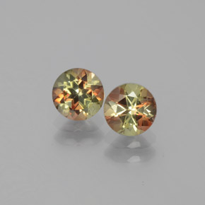 1.18 ct Multicolor Andalusite Gemstone, Andalusite Gem in Round Facet Shape for Sale.