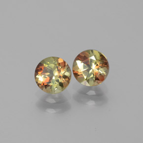 1.18 ct Multicolor Andalusite Stone, Natural Andalusite in Round Facet Shape for Sale