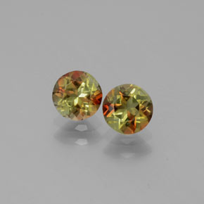 0.98 ct Multicolor Andalusite Gemstone, Andalusite Gem in Round Facet Shape for Sale.