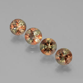 2.26 ct Multicolor Andalusite Gemstone, Andalusite Gem in Round Facet Shape for Sale.