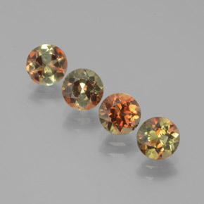2.38 ct Multicolor Andalusite Gemstone, Andalusite Gem in Round Facet Shape for Sale.