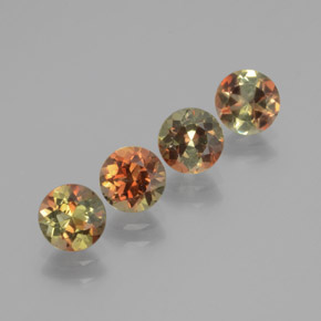 2.38 ct Multicolor Andalusite Stone, Natural Andalusite in Round Facet Shape for Sale