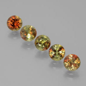 2.83 ct Multicolor Andalusite Gemstone, Andalusite Gem in Round Facet Shape for Sale.
